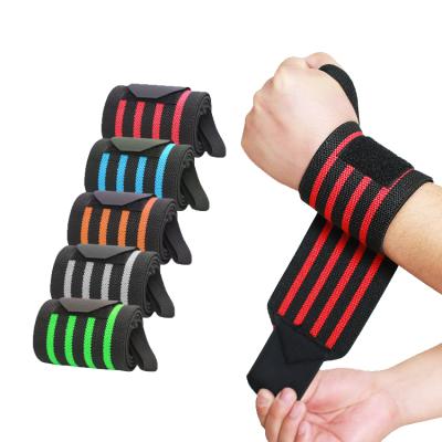 China Weight Lifting Gym Fitness Strength Training Wrist Support Brace Weightlifting Straps for sale