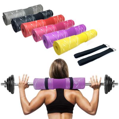 China New Arrival Fitness Weightlifting Shoulder Neck Protector Barbell Squat Shoulder Pad Set with Straps for Squatting for sale