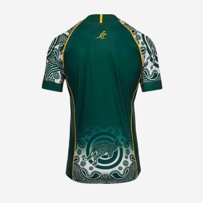 China 2021 Australian Home Rugby Union Jersey Breathable Hot Selling Green Home Jersey for sale