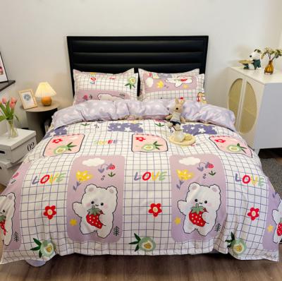 China Onlysub Disposable Bedding Set Cheap Microfiber Sheet Set Sheets Wholesale Sheet Set for sale