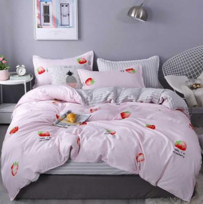 China Wholesale Disposable Bedding Set Manufacturer Onlysub Print Design White Size Bed Microfiber Sheet Fitted Set for sale