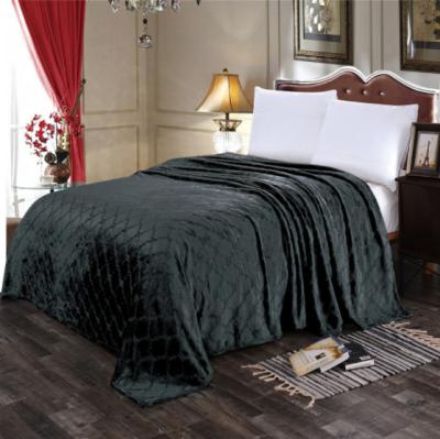 China High Quality Luxury Warm Bed Bone European Style Flannel Blanket Factory Made Standard Antistatic Practical for sale