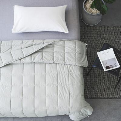 China Anti-Static Hot Sale Bone-Aware 100% Cotton Heavy Adult Weighed Blankets for Insomnia and High Intensity Workers for sale