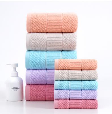 China Towel 100%, Cheap Bathroom Soft Face Bone Water Absorption High Quality Sustainable Strong Cotton Bath Towel For Home 70*140cm 35*75cm for sale