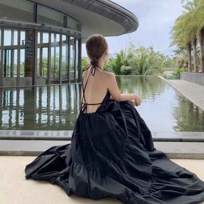 Chine Ravalement sexy Maxi Dress, été Maxi Dress de femmes bas de cou de licou à vendre