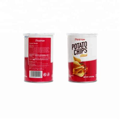 China Cheese Flavoured Snack Food Potato Chips Tube  PANPAN A01 12 Months Shelf Life for sale