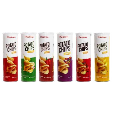 China Potato Chips Canned Food 	Lays Potato Chip Tin Potato Contents 12 Months Shelf Life for sale