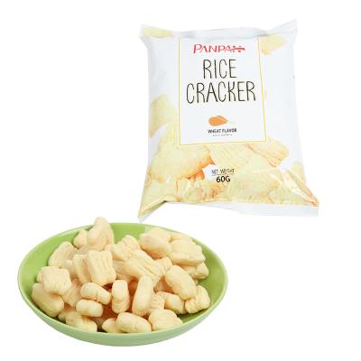 China Halal Food Healthy Snacks Rice Cracker Snack Non-Fried Square Shape 9 months Shelf Life for sale