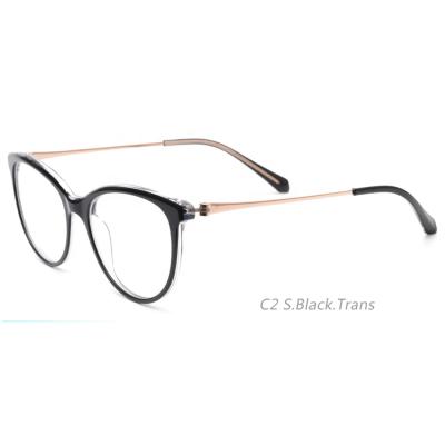 China Wholesale Custom Fashion 1300 Retro Acetate Optical Frames Cat Eye Eyeglasses Frames for sale