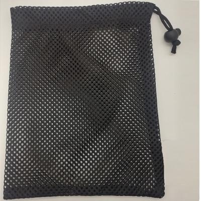 China Custom Wholesale Promotion Mesh Bags Large Black Nylon Drawstring Bags for sale