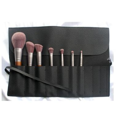 China Fashion Various Color Fashion PU Leather Makeup Brush Cosmetic Storage Roll Up Bag Bag Holder for sale