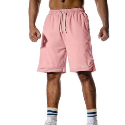 China QUICK DRY Personal Design Lightweight Mesh Panel Sport Custom Men's Summer Reflective Piping Shorts for sale