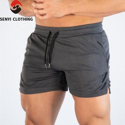 China 2022 High Quality Custom Men's Workout Drawstring Plain Color Plus Size Logo Shorts Sportswear QUICK DRY for sale