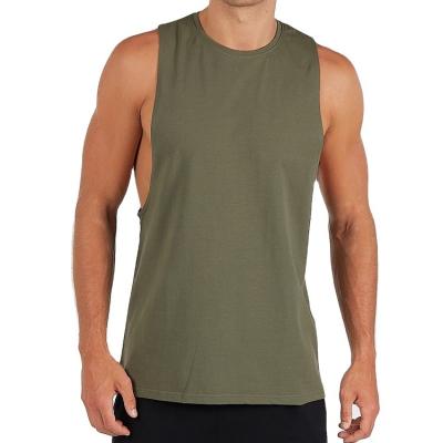 China Wholesale Cotton QUICK DRY Gym Tops Mens Gym Sports Factory Factory Fitness Vest Single Sleeveless Single Tank Tops for sale