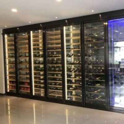 China Commercial Design Refrigeration Equipment Hotel Stainless Steel Chiller System Big Size Wine Cooling Cabinet for sale