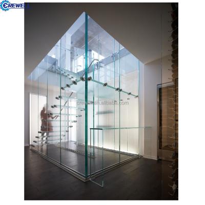 China Cheap Deck Mount Tempered Glass Deck Glass Fence Fit Glass Balustrade for sale