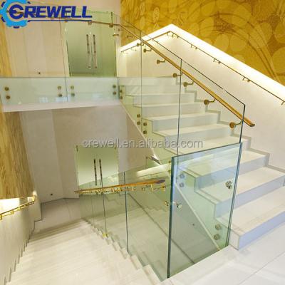 China Custom glass railing black revit black hardware stainless steel deck mount nigeria glass balustrade for sale