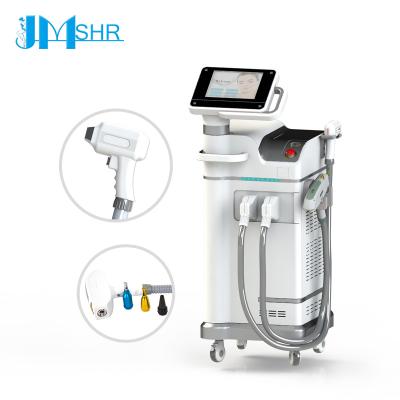 China Newly Upgraded Dye Removal 808Nm Hair Removal Machine + ND Yag Tattoo Removal And Skin Rejuvenation Machine In 2021 for sale