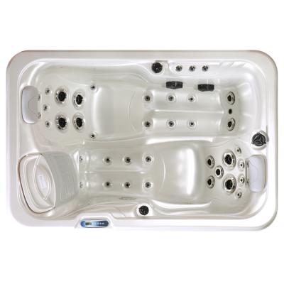 China Massage Ponfit Small Whirlpool Bathtub Hot Tub For 2 Person Spa With Message for sale