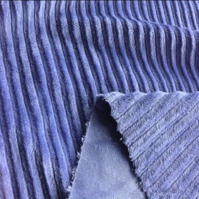 China Tear-Resistant Purple Corduroy Upholstery Fabric for sale