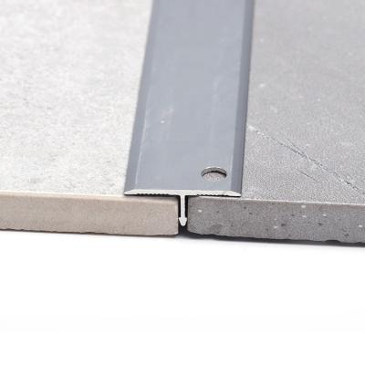 China Custom 20mm Misumi T20 Aluminum Alloy 6063 Threshold T-shape Tile Silver Aluminum Door Divider Strips Trim for sale