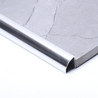 China Misumi HYO Fireproof Custom Sliver Wall Corner Border Aluminum Ceramic Round Closed Tile Edge Protection Trim for sale