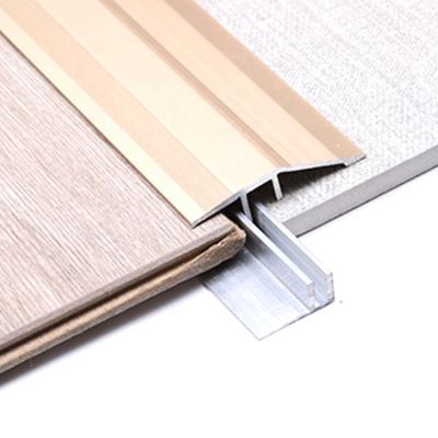 China Misumi Modern Custom Aluminum Color Profile Wall Carpet Cover Tile Junction Panel Floor Reducer With Buckle for sale