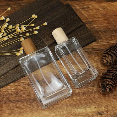 China High Qiality Perfume Bottle 100ml Dispenser Bottle 50ml Quadrilateral Spray Bottle Fine Mist for sale