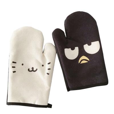 China Cartoon Hot Sale Oven Gloves High Temperature Heat Resistant Heat Insulation And Anti-scalding Oven Gloves For Baking for sale