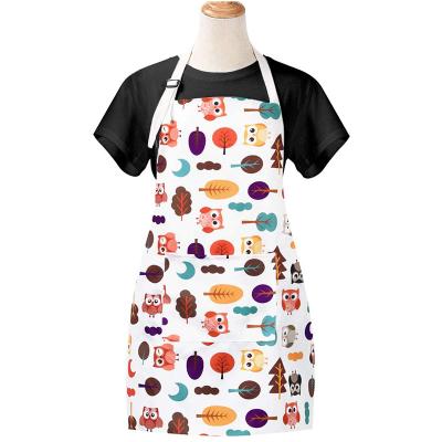 China Pretty Flower Print Kitchen Cotton Girl Princess Dress Apron With Long Adjustable Waist Strap Durable And Breathable for sale