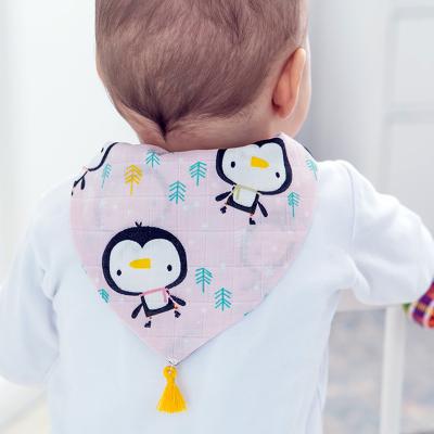 China Toddler Sweat Absorbent Gauze Towel Infant Back Towel Soft Cute Baby Towel QUICK DRY for sale