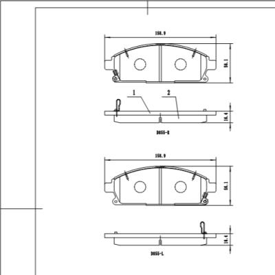 China D855 High Temperature Resistance Brake Pads Price High Tech Automotive Manufacture For Nissan X-Trail Fit Brake Pad for sale