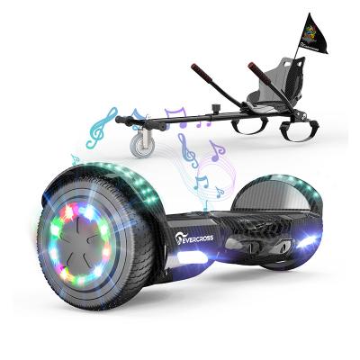 China Chinese Factory Safe Funny Exciting Eco-friendly EU Stock 6.5 Inch Running Tires Balancing Electric Scooters Go Kart Hoverkar Hoverboards Hoverkart for sale