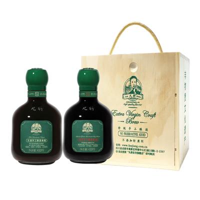 China 2021balsamic vinegar gift box 430*2 Special Grade Handmade Soy Sauce+First Grade Handmade Vinegar 22*11.5*20 for sale