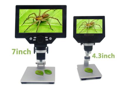 China 12MP 1-1200X Digital Microscope G1200 LCD Display Microscope for Welding Electric Microscopes Amplification Continuous Magnifier G1200 for sale