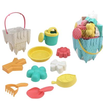 China For Kids Summer Water Toy Eco Friendly Sandbox Toys Outdoor Beach Sand Molds Beach Bucket Set For Children 10PCS for sale