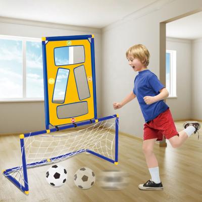 China For Kids 2 in 1 Trainer Game Sports Ball Exercise Toys for Kids Soccer and Flying Disc Sports Plastic Toys Set Outdoor Toy for sale