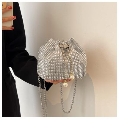 China High Quallity Fashion lady luxury women's Y2K retro Minimalist rhinestone Evening Bags Party Girls crystal Crossbody Shoulder Bag for sale