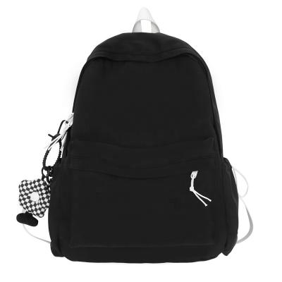 China Waterproof New Fashion Pure Color school Bags High school And College Students  bags  Unisex Stationery backpack for sale