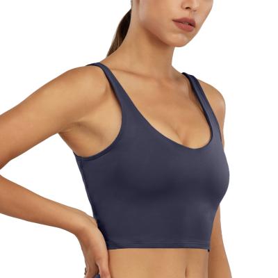 China 2021 Hot Sale Women's Gym QUICK DRY Hot Yoga Running Seamless Top Sports Bra Sports Yoga Shockproof Bra for sale