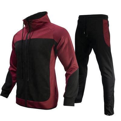 China Autumn Trainning Tracksuits For Men's Black Oversized Hoodies Jogging Suit Men's Running Tracksuit for sale