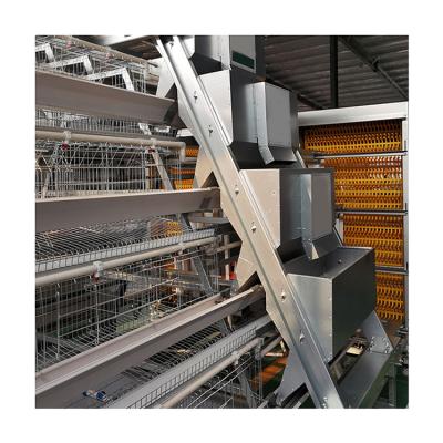 China Layer Chicken Farming Automatic Poultry Farming Equipment Chicken Layer Battery 3 Rows 4 Tiers H Type Cage for sale