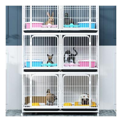 China Wholesale Breathable Foldable Indoor Cat Cage Condo Hotel 4 Story Metal Pet Cage By China Factory for sale