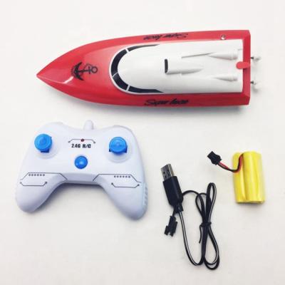 China High Speed ​​Children's Toy Game Mini Speedboat Remote Control 2.4G Full Frequency RC Boat High Speed ​​Boat for sale