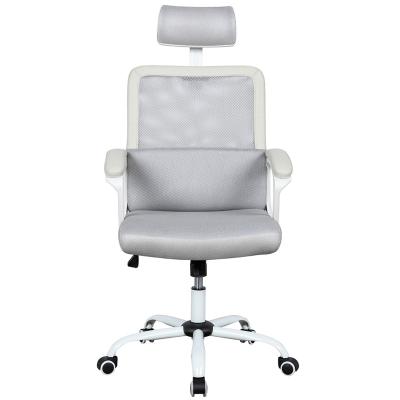 China (Height) Executive Adjustable High Back Mesh Computer Desk Swivel Chair With Headrest for sale