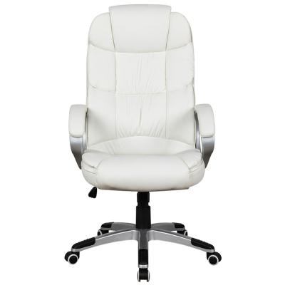 China (Height) High Ergonomic Chair Recliner Adjustable High Quality Leather Home Office White Executive Chair for sale