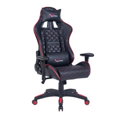 China New Design Ergonomic Leather Chair Adjustable Ergonomic Office Comfortable Leather Racing Gaming Chair (Height) for sale