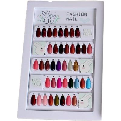 China Cheap Factory Price Finger Color Chart Book Nail Tip Box Polish Show for sale