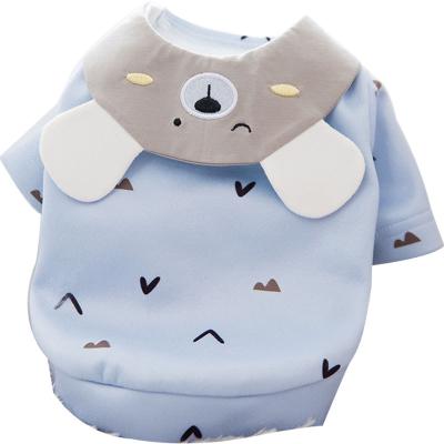 China Summer Viable Cute Clothing Pet Cartoon Vests Cat T-shirt Puppies Puppies Casual Clothes For Small Pets Dog Cloth for sale