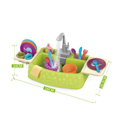 China Plastic Baby Kitchen Set Toy Kitchen Sets Pretend Play Dish Wash Toy for sale